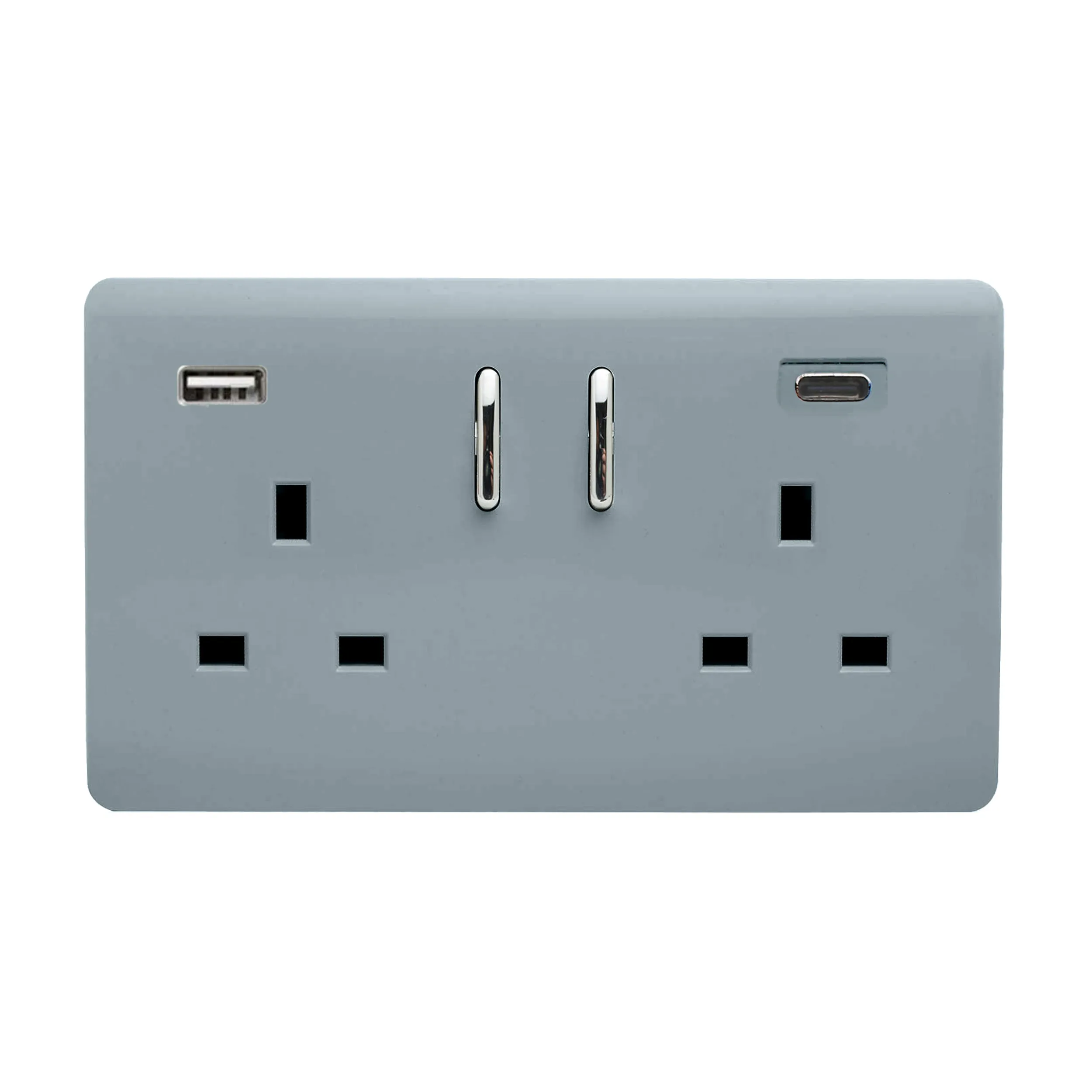 Cool Grey Wiring Accessories Trendi Decorative Screwless